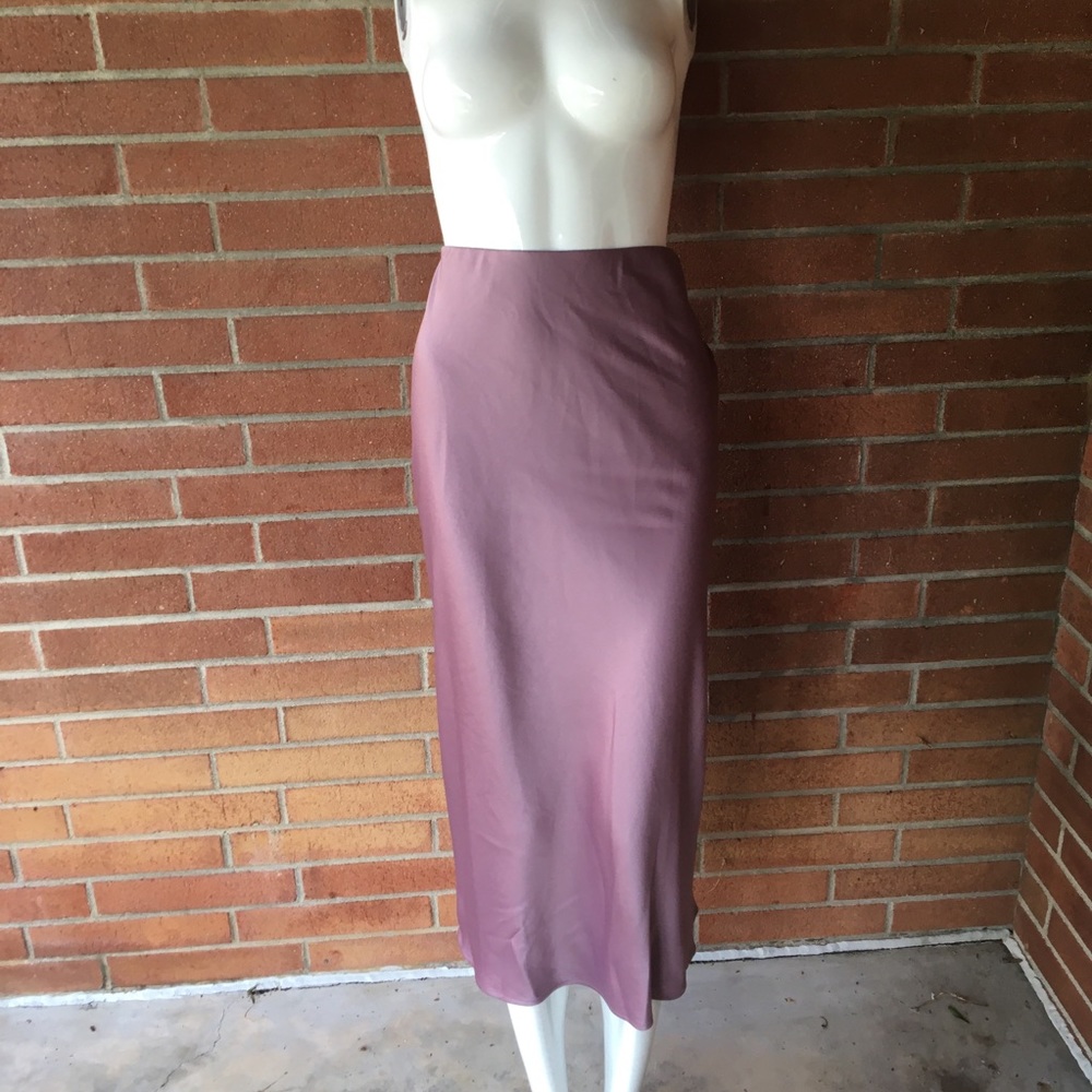 A New Day Target Lilac Satin Slip Skirt L